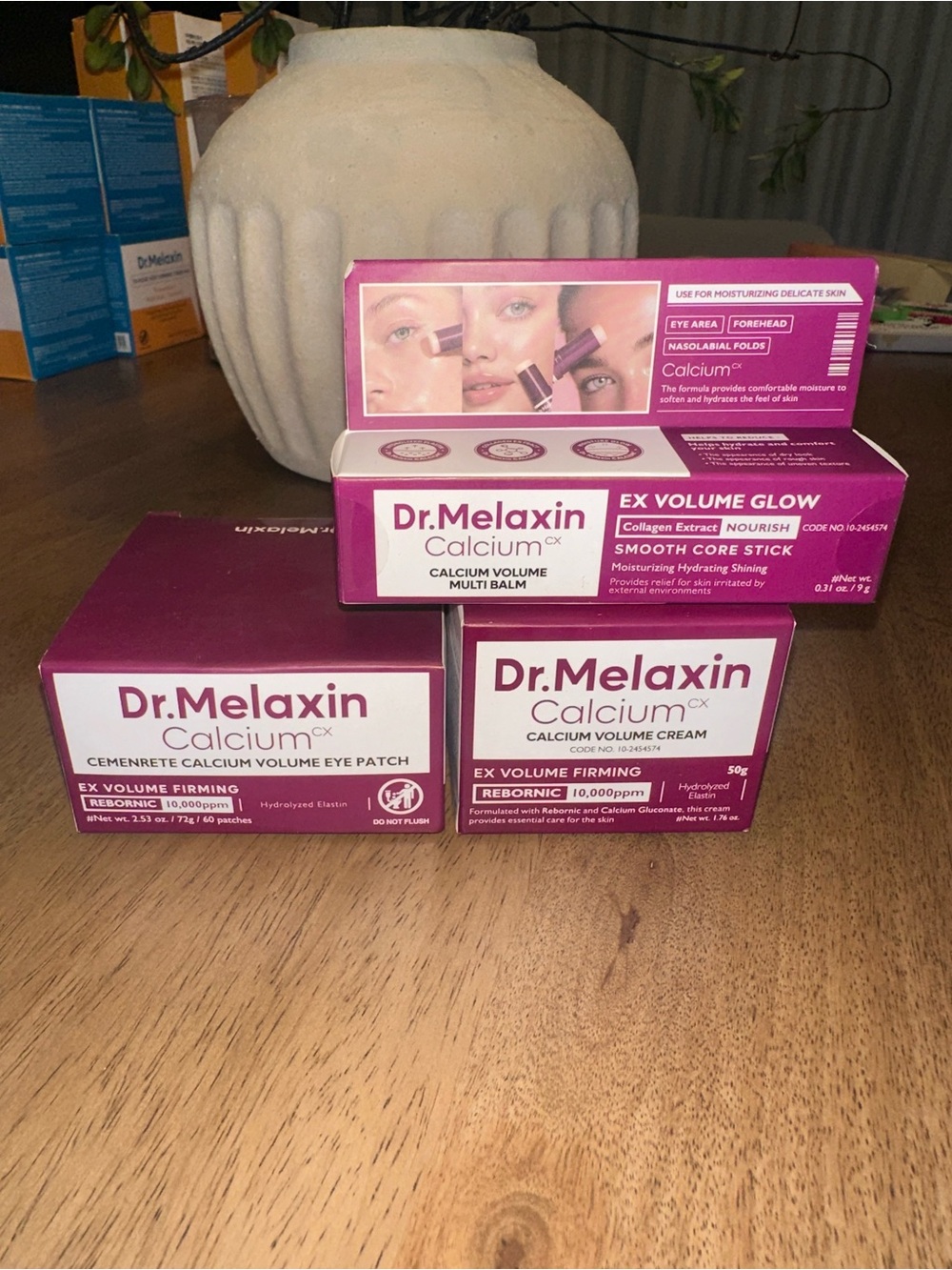 Dr. Melaxin Calcium EX Volume Firming Eye Cream - Pink